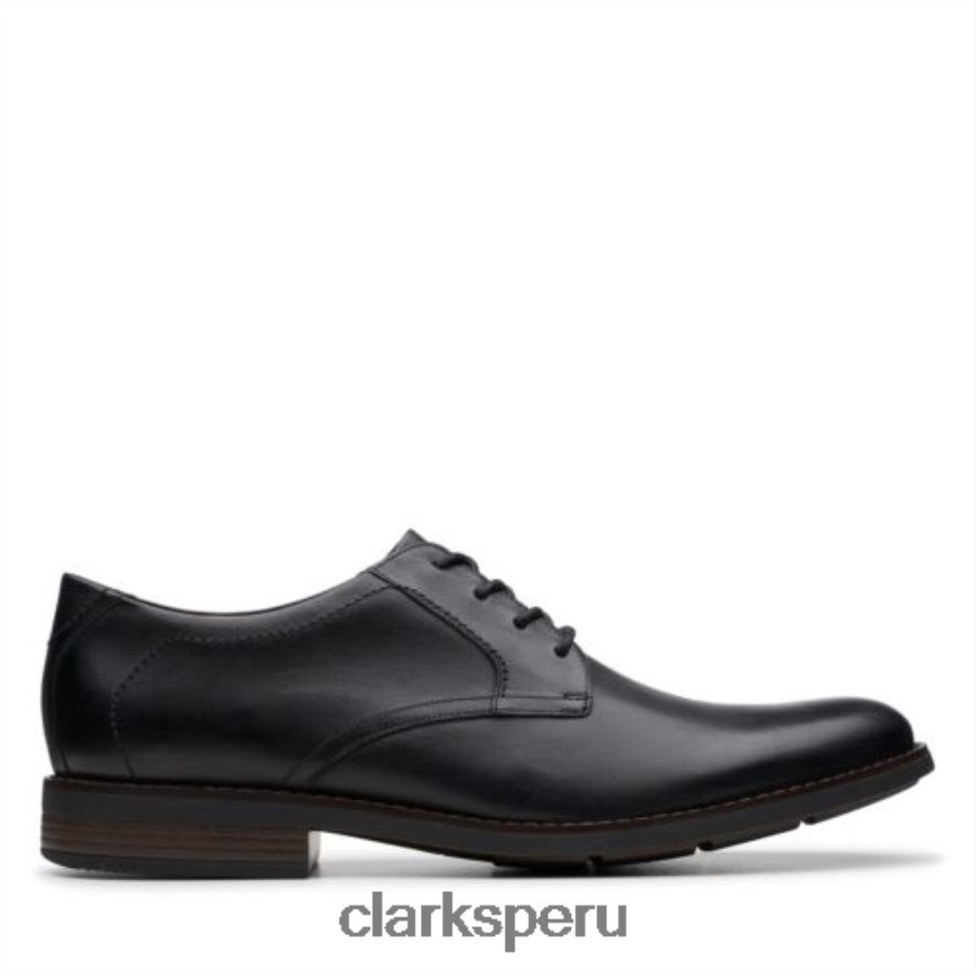 clarks becken encaje cuero negro hombres Clarks 40N4LX4460 cuero negro