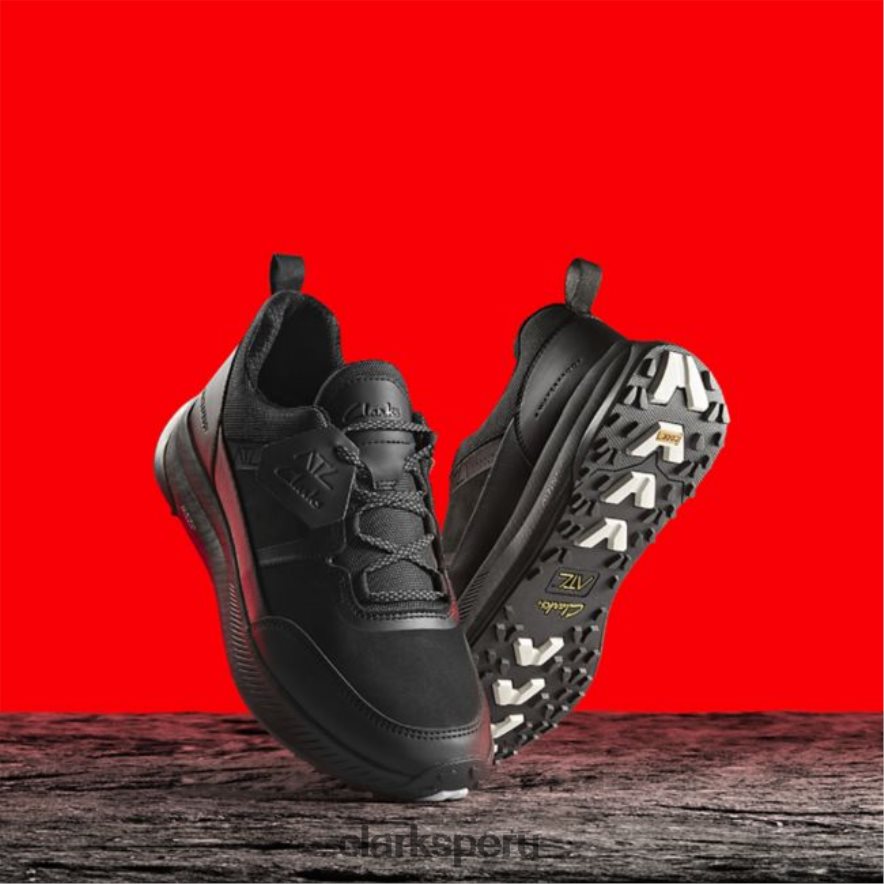 clarks black nubuck atl trail lace impermeable negro nubuck hombres Clarks 40N4LX6665 nubuck negro