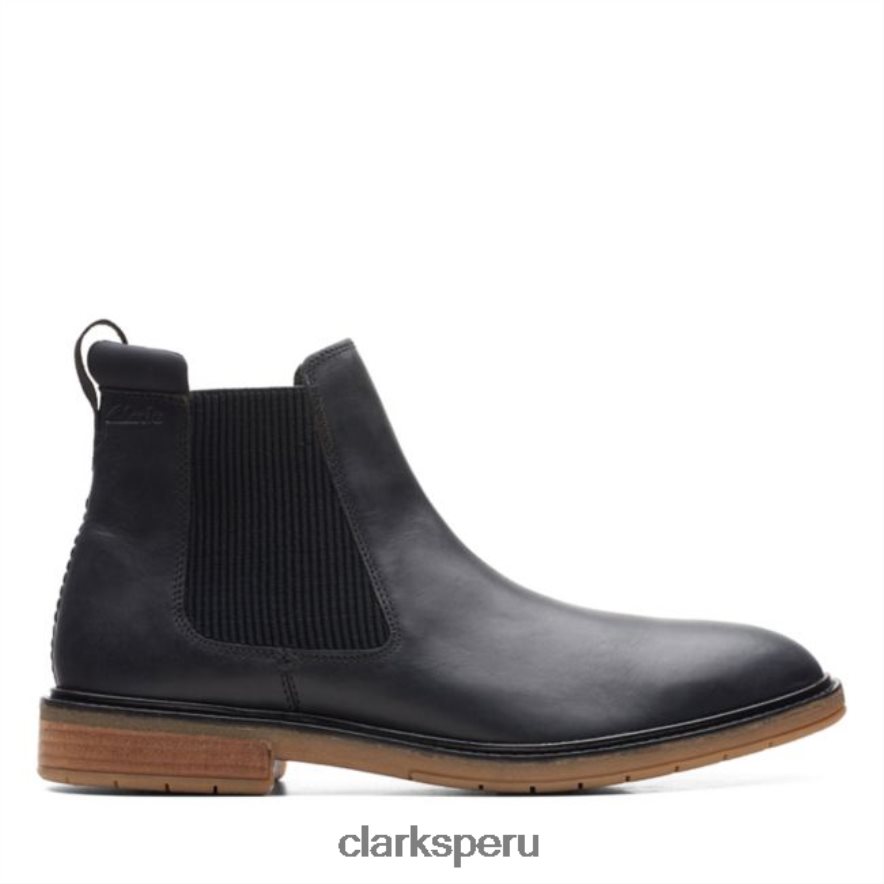 clarks clarkdale hall cuero negro cuero negro hombres Clarks 40N4LX5650 cuero negro