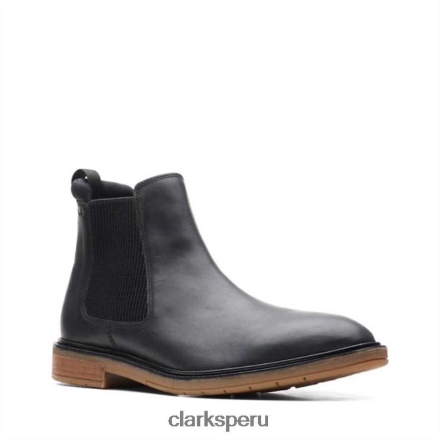 clarks clarkdale hall cuero negro cuero negro hombres Clarks 40N4LX5650 cuero negro