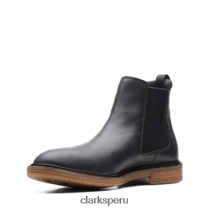 clarks clarkdale hall cuero negro cuero negro hombres Clarks 40N4LX5650 cuero negro