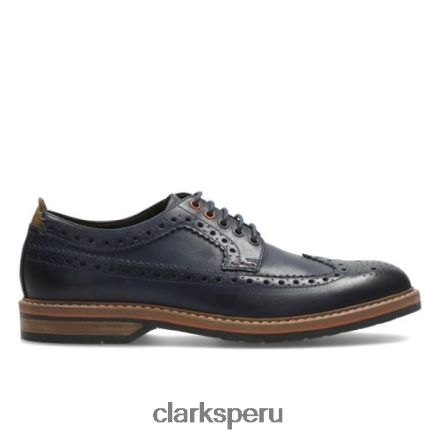 clarks cuero azul pitney limit hombres Clarks 40N4LX4449 cuero azul