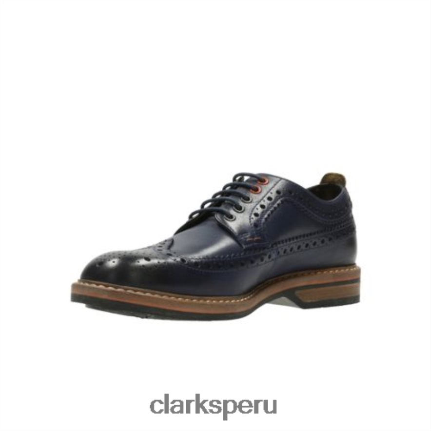 clarks cuero azul pitney limit hombres Clarks 40N4LX4449 cuero azul