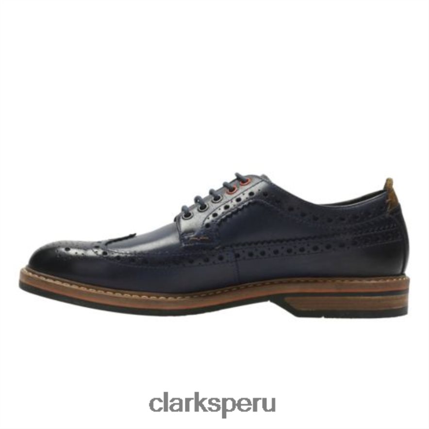 clarks cuero azul pitney limit hombres Clarks 40N4LX4449 cuero azul