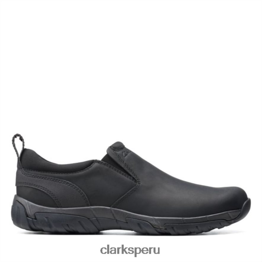 clarks cuero negro grove paso cuero negro hombres Clarks 40N4LX6737 cuero negro