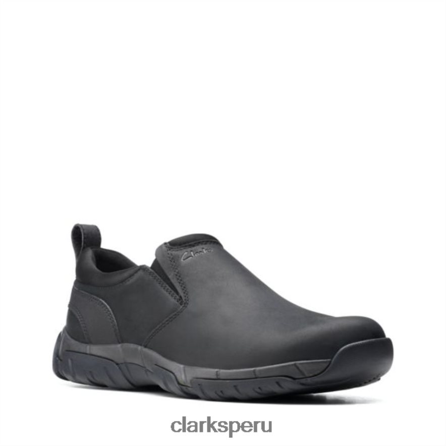 clarks cuero negro grove paso cuero negro hombres Clarks 40N4LX6737 cuero negro
