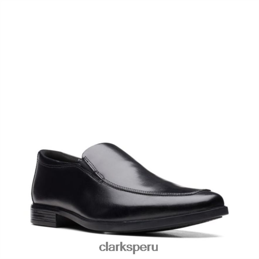 clarks cuero negro howard edge cuero negro hombres Clarks 40N4LX5513 cuero negro