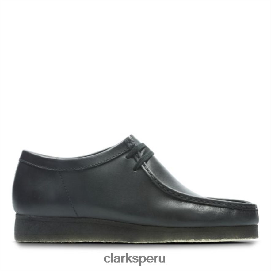 clarks cuero negro wallabee cuero negro hombres Clarks 40N4LX5537 cuero negro