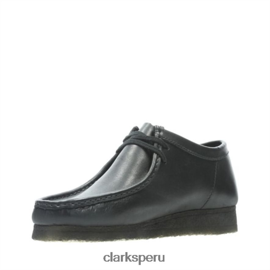clarks cuero negro wallabee cuero negro hombres Clarks 40N4LX5537 cuero negro