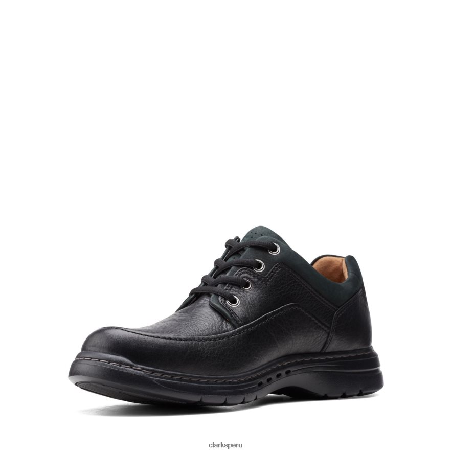 clarks de cuero caídos negros un brawley lace hombres Clarks 40N4LX3646 cuero negro caído