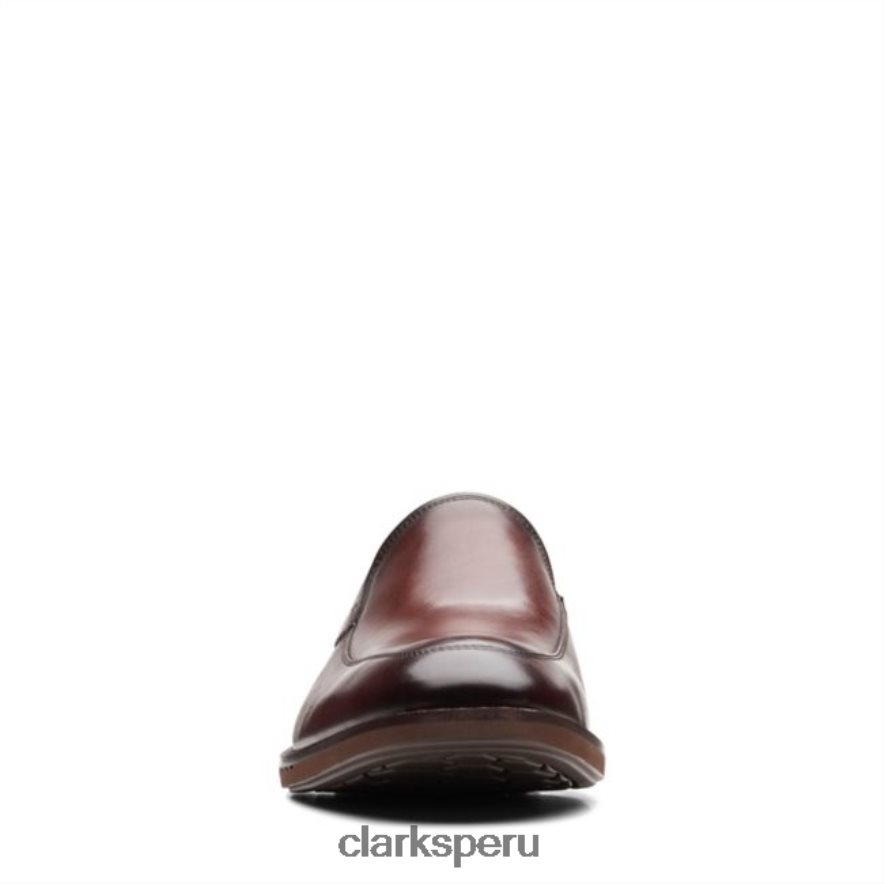 clarks de cuero marrón un hugh step de cuero marrón hombres Clarks 40N4LX5444 cuero marrón