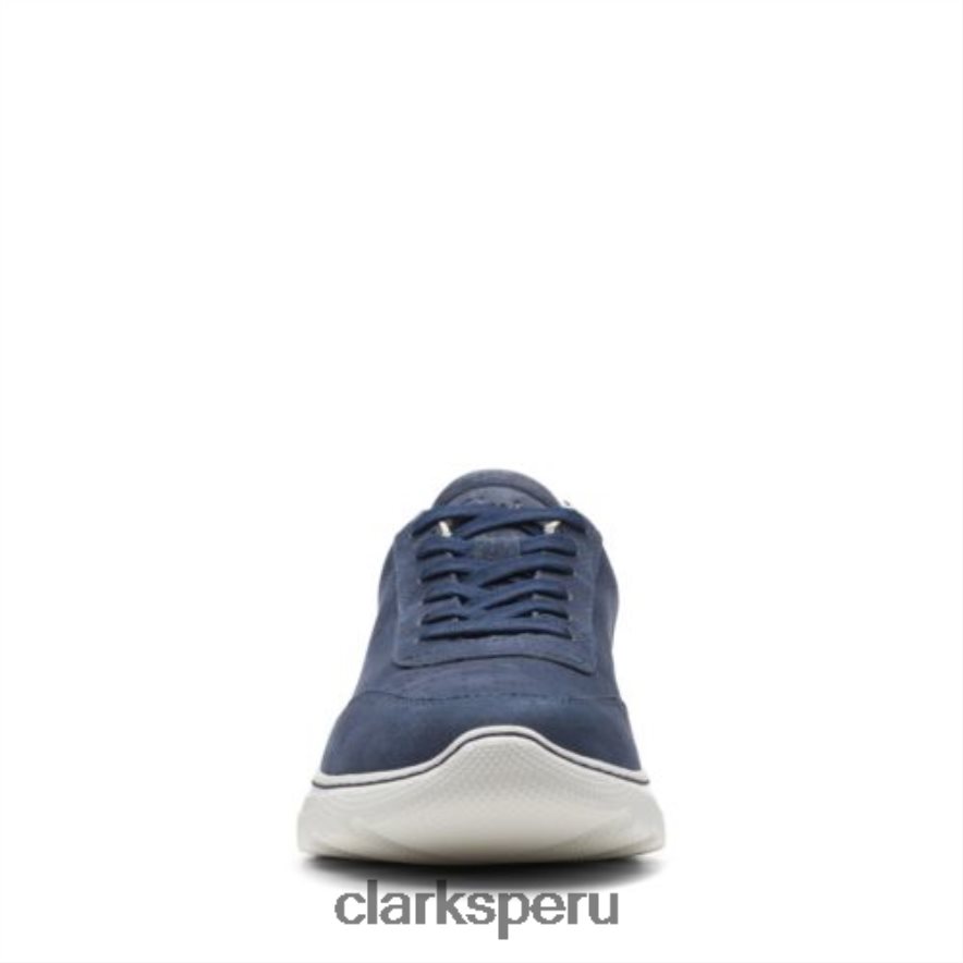 clarks de encaje sprint lite de nubuck azul marino hombres Clarks 40N4LX4436 nubuck azul marino