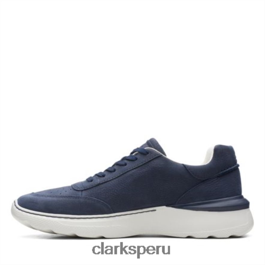 clarks de encaje sprint lite de nubuck azul marino hombres Clarks 40N4LX4436 nubuck azul marino