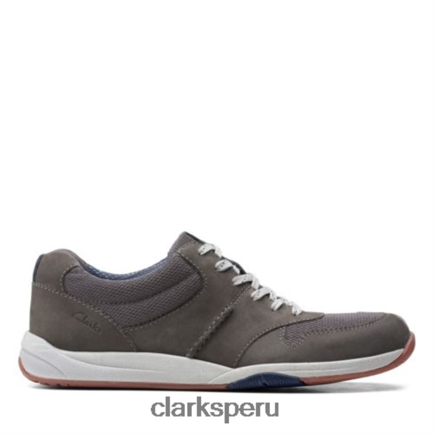 clarks langton race nobuk gris hombres Clarks 40N4LX4438 nubuck gris
