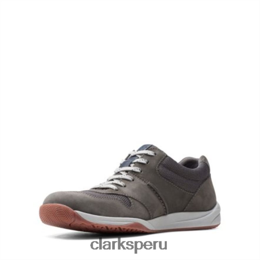 clarks langton race nobuk gris hombres Clarks 40N4LX4438 nubuck gris