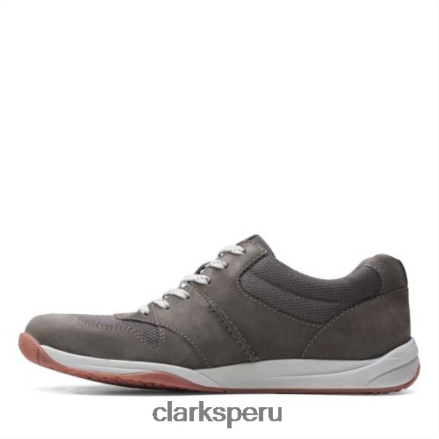 clarks langton race nobuk gris hombres Clarks 40N4LX4438 nubuck gris