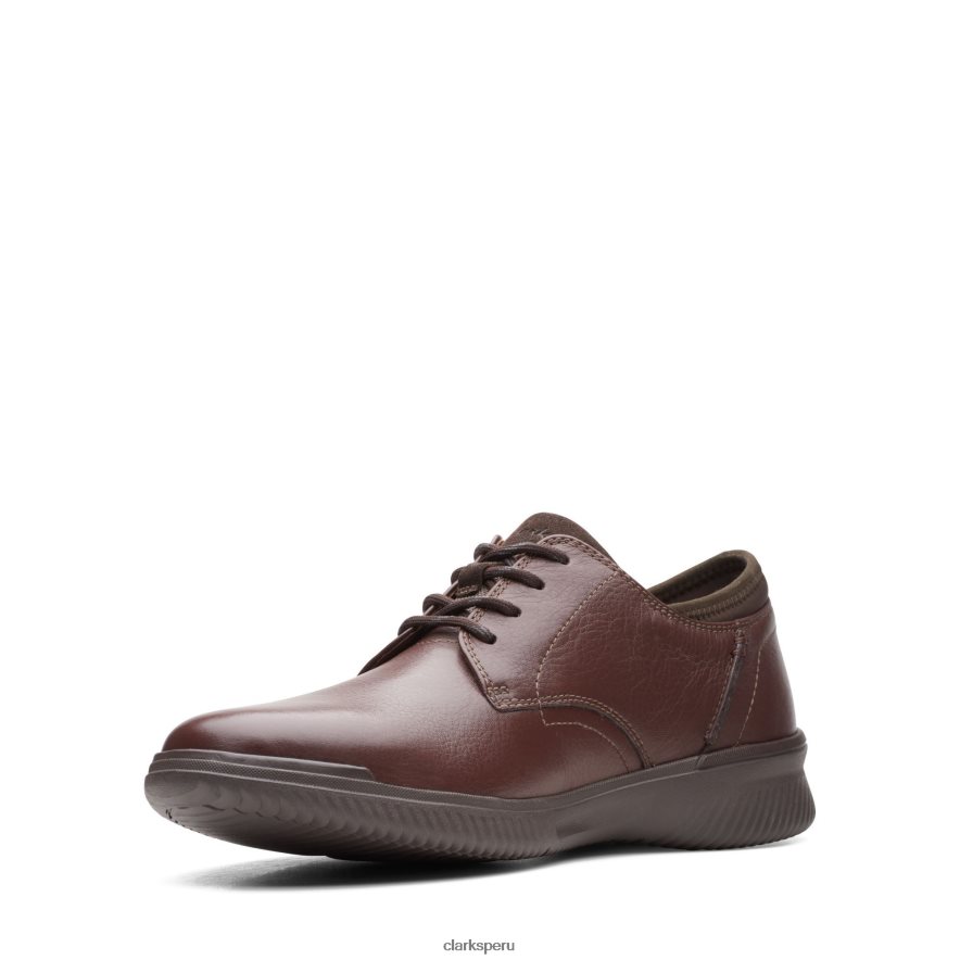 clarks mahoga ny cuero donaway liso hombres Clarks 40N4LX3473 cuero caoba