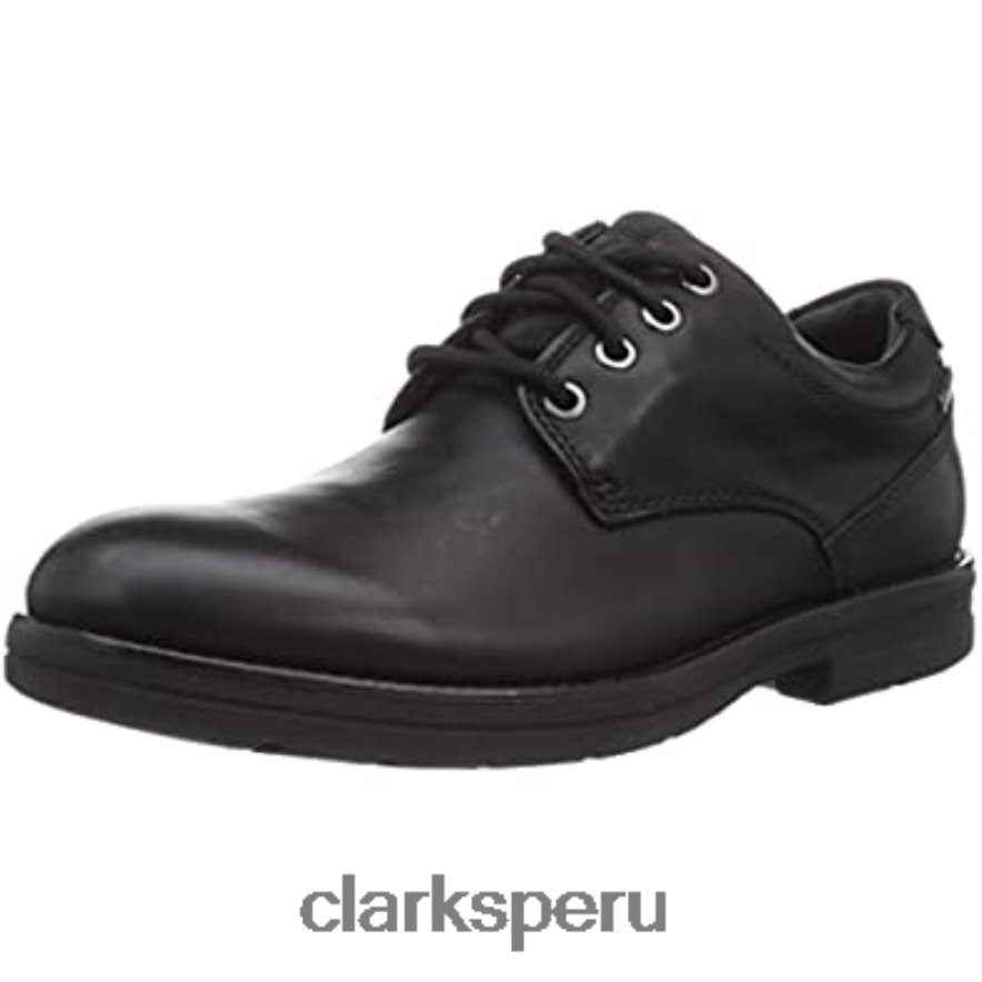 clarks negros banning lo gtx zapatos formales de cuero negro para hombre hombres Clarks 40N4LX712 negro