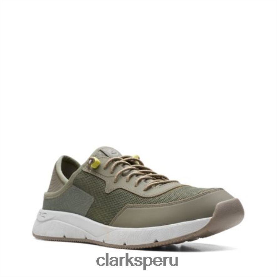 clarks oliva combi davis bajos hombres Clarks 40N4LX4465 combinación de oliva