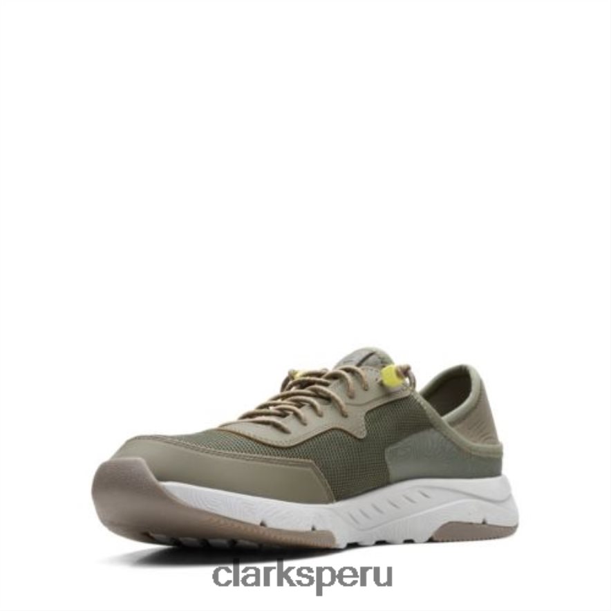 clarks oliva combi davis bajos hombres Clarks 40N4LX4465 combinación de oliva