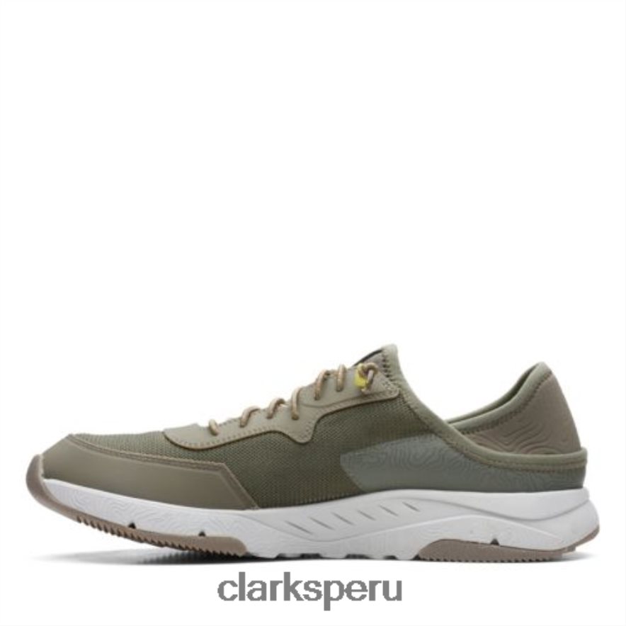 clarks oliva combi davis bajos hombres Clarks 40N4LX4465 combinación de oliva