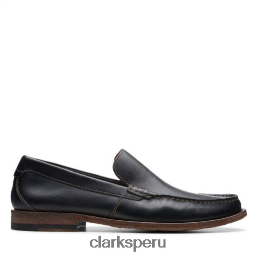 clarks pace barnes cuero negro hombres Clarks 40N4LX4507 cuero negro