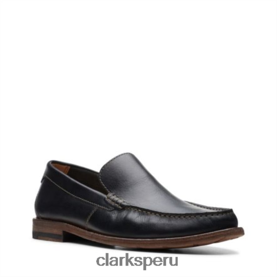 clarks pace barnes cuero negro hombres Clarks 40N4LX4507 cuero negro