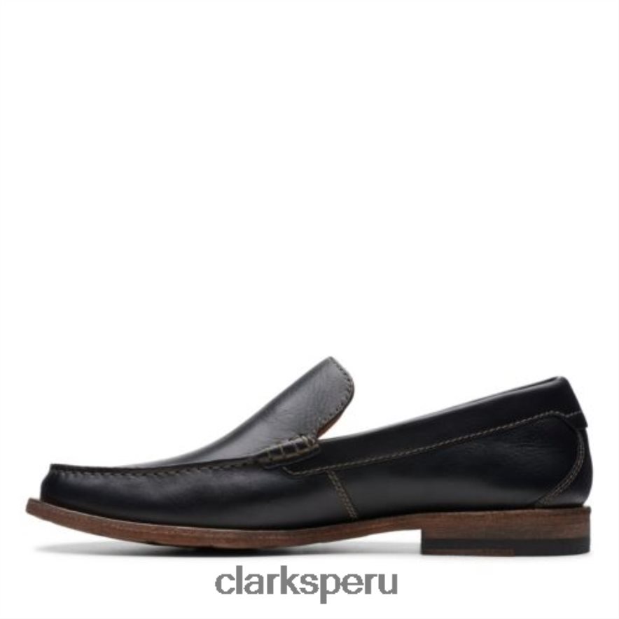 clarks pace barnes cuero negro hombres Clarks 40N4LX4507 cuero negro