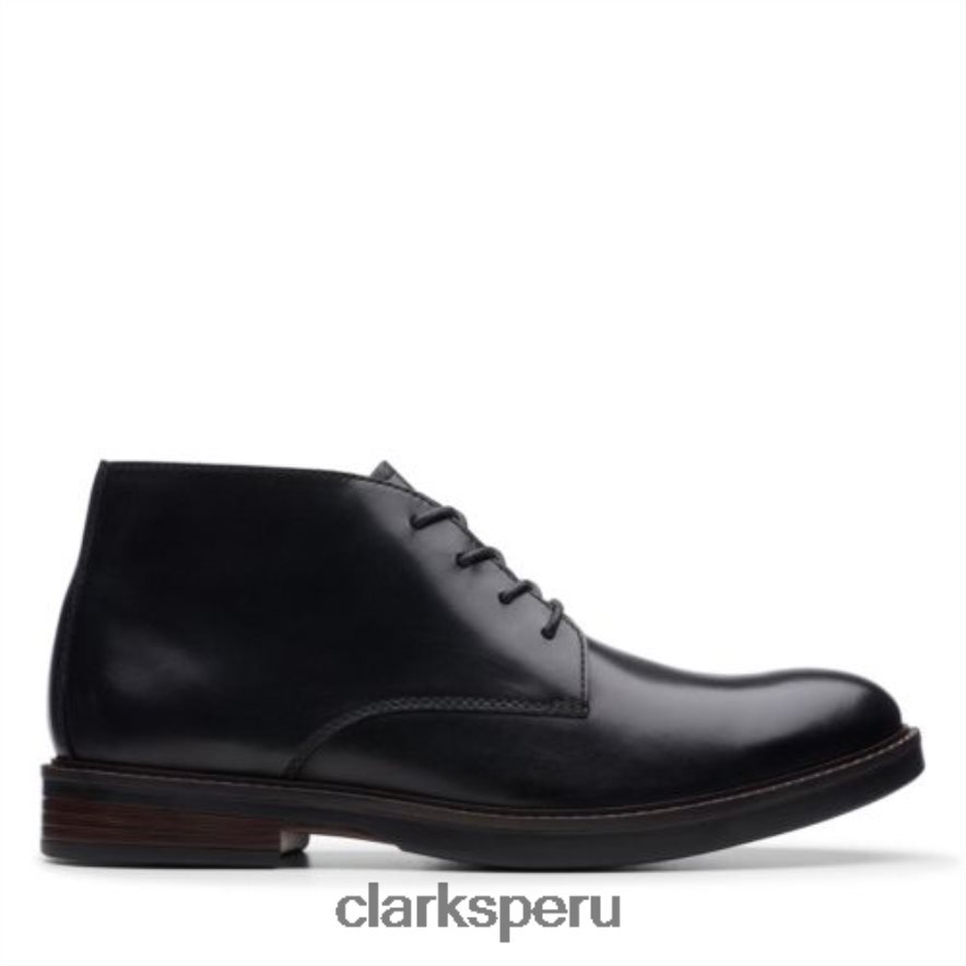 clarks paulson mid cuero negro hombres Clarks 40N4LX4540 cuero negro