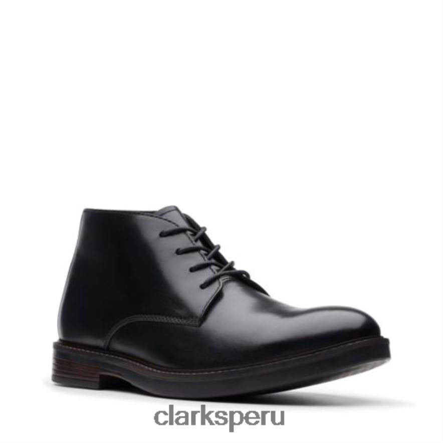 clarks paulson mid cuero negro hombres Clarks 40N4LX4540 cuero negro