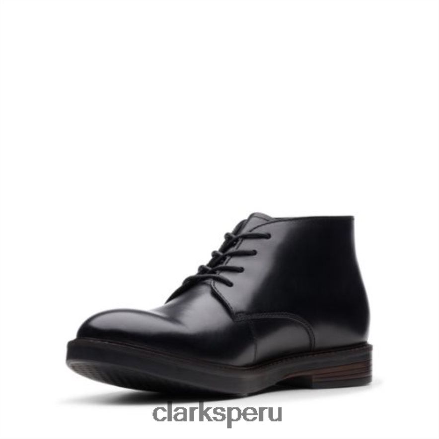 clarks paulson mid cuero negro hombres Clarks 40N4LX4540 cuero negro