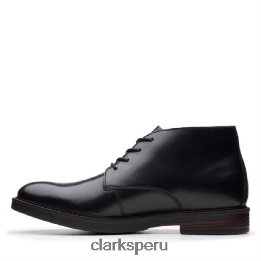 clarks paulson mid cuero negro hombres Clarks 40N4LX4540 cuero negro
