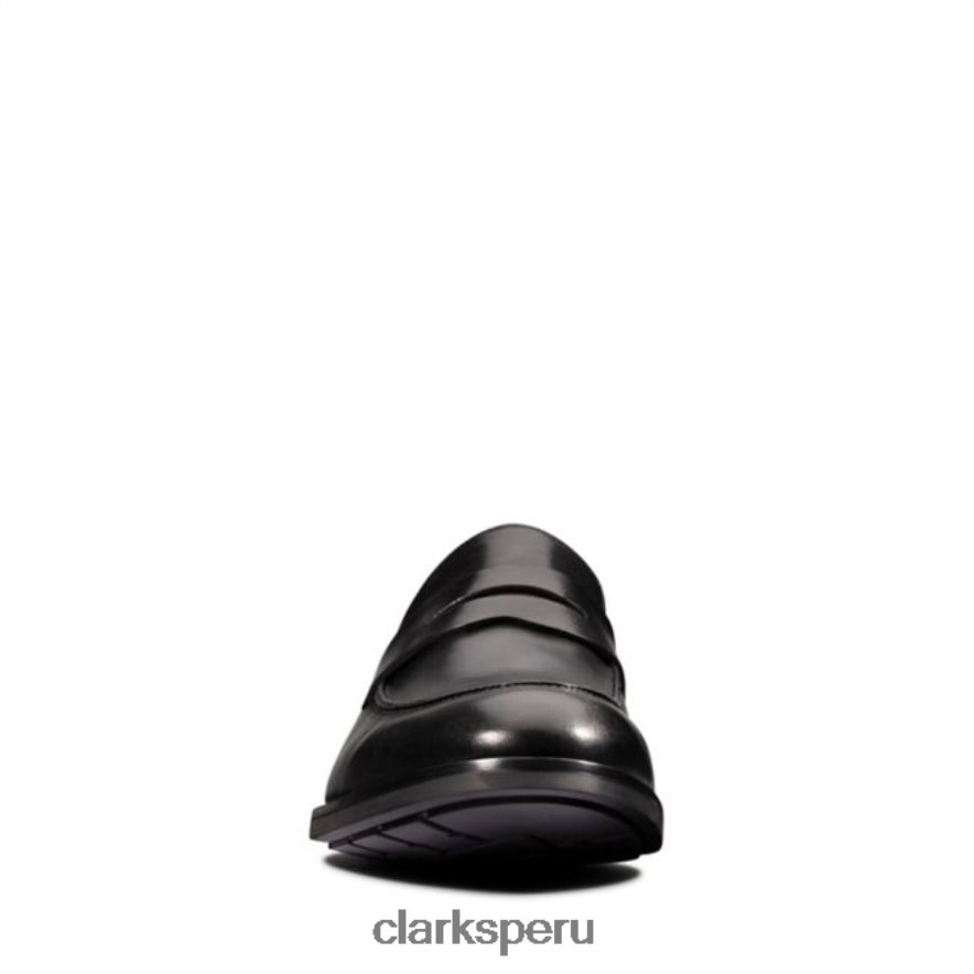 clarks ronnie step cuero negro cuero negro hombres Clarks 40N4LX5562 cuero negro