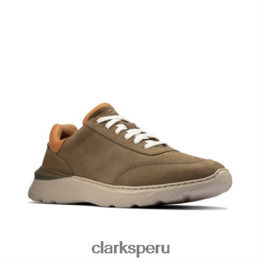 clarks sprint lite lace nubuck oliva hombres Clarks 40N4LX4531 nubuck oliva