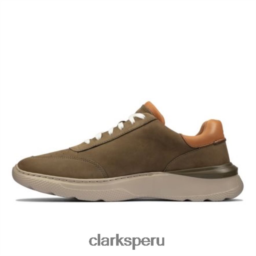 clarks sprint lite lace nubuck oliva hombres Clarks 40N4LX4531 nubuck oliva