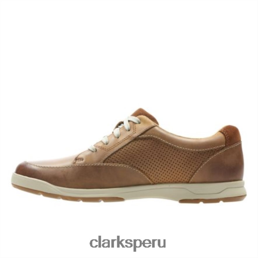 clarks stafford park5 cuero tostado hombres Clarks 40N4LX4526 cuero marrón