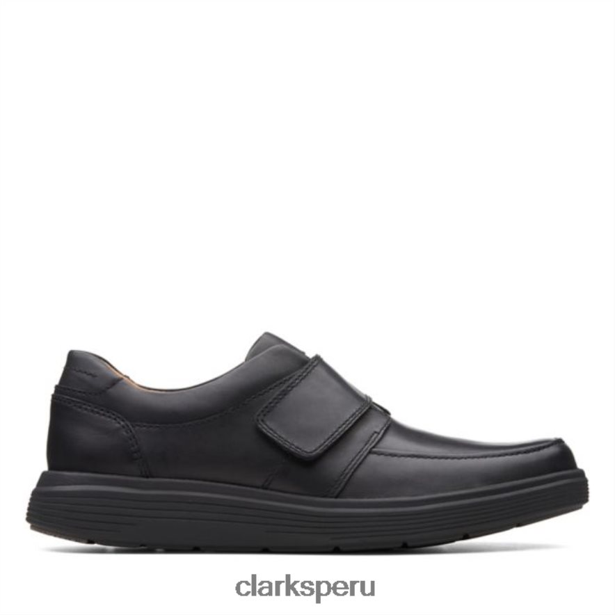 clarks un abode de cuero negro correa de cuero negro hombres Clarks 40N4LX5475 cuero negro