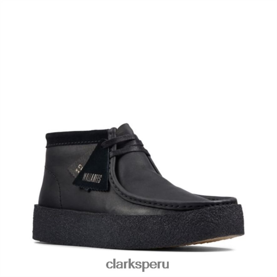 clarks wallabee cup cuero negro bt cuero negro hombres Clarks 40N4LX5609 cuero negro