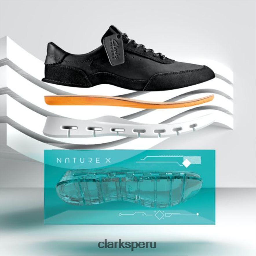 combinación natural x one negro combinación clarks negro hombres Clarks 40N4LX5567 combinación negra