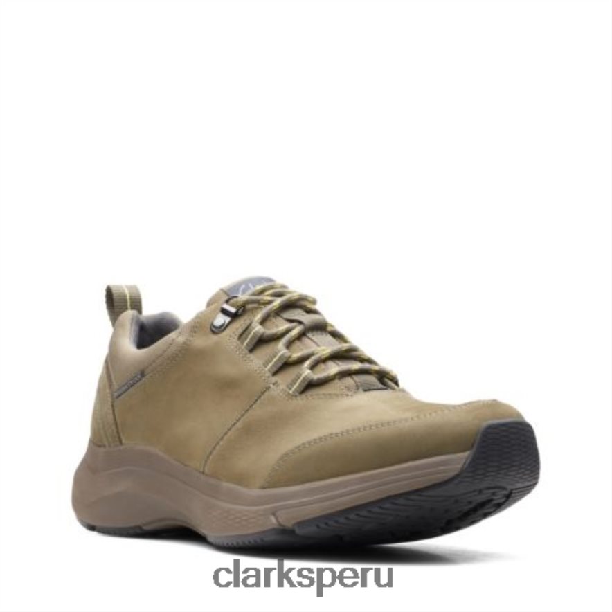 corbata clarks oliva nubuck wave 20 hombres Clarks 40N4LX4476 nubuck oliva