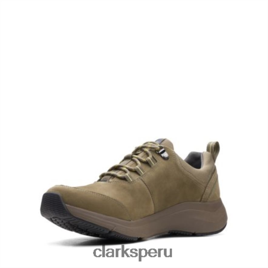 corbata clarks oliva nubuck wave 20 hombres Clarks 40N4LX4476 nubuck oliva