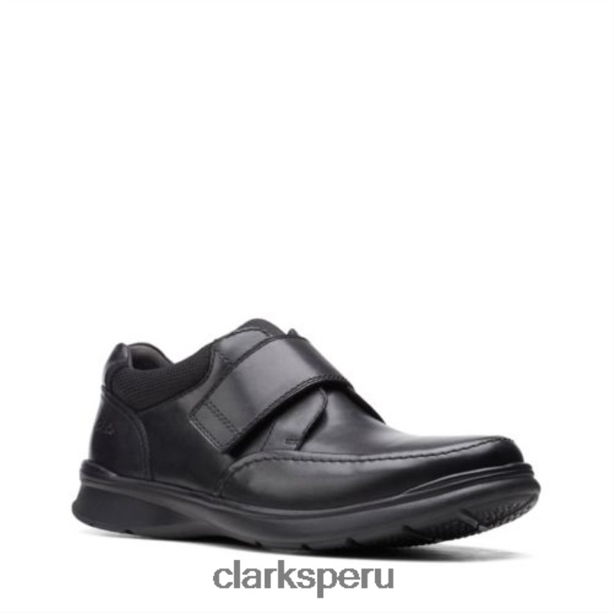 correa cotrell clarks negro cuero liso hombres Clarks 40N4LX4471 cuero liso negro