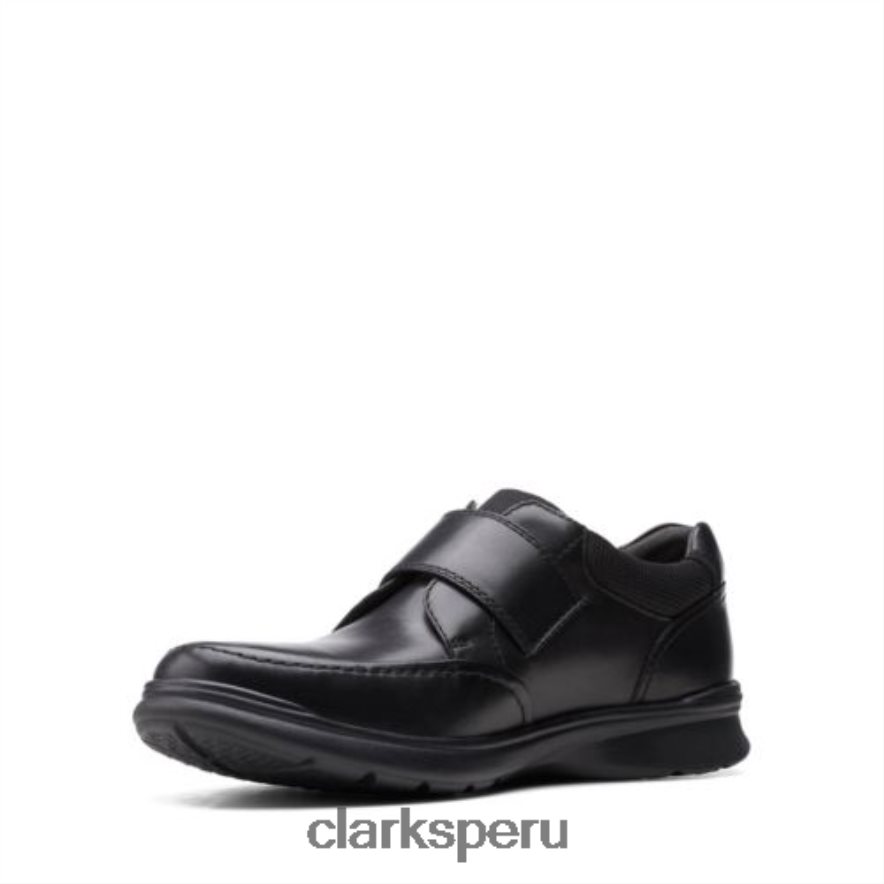 correa cotrell clarks negro cuero liso hombres Clarks 40N4LX4471 cuero liso negro