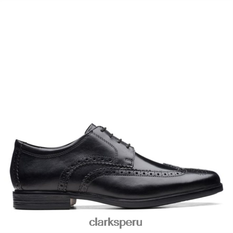 cuero negro clarks howard wing cuero negro hombres Clarks 40N4LX5483 cuero negro