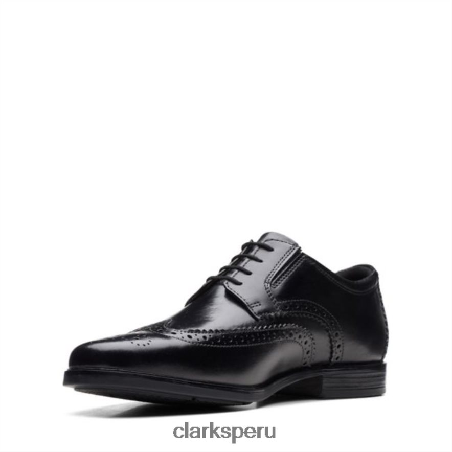 cuero negro clarks howard wing cuero negro hombres Clarks 40N4LX5483 cuero negro