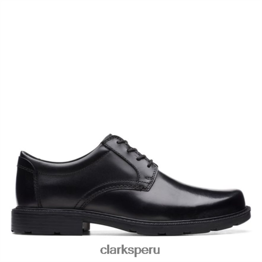 cuero negro clarks kerton encaje cuero negro hombres Clarks 40N4LX5472 cuero negro