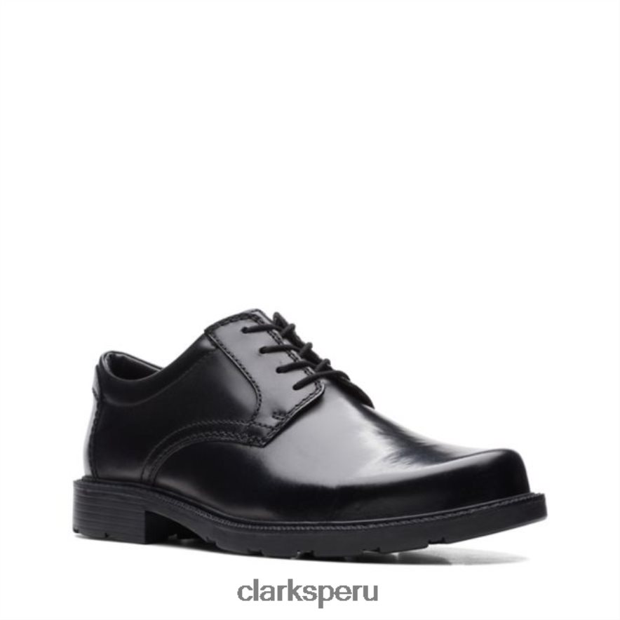 cuero negro clarks kerton encaje cuero negro hombres Clarks 40N4LX5472 cuero negro
