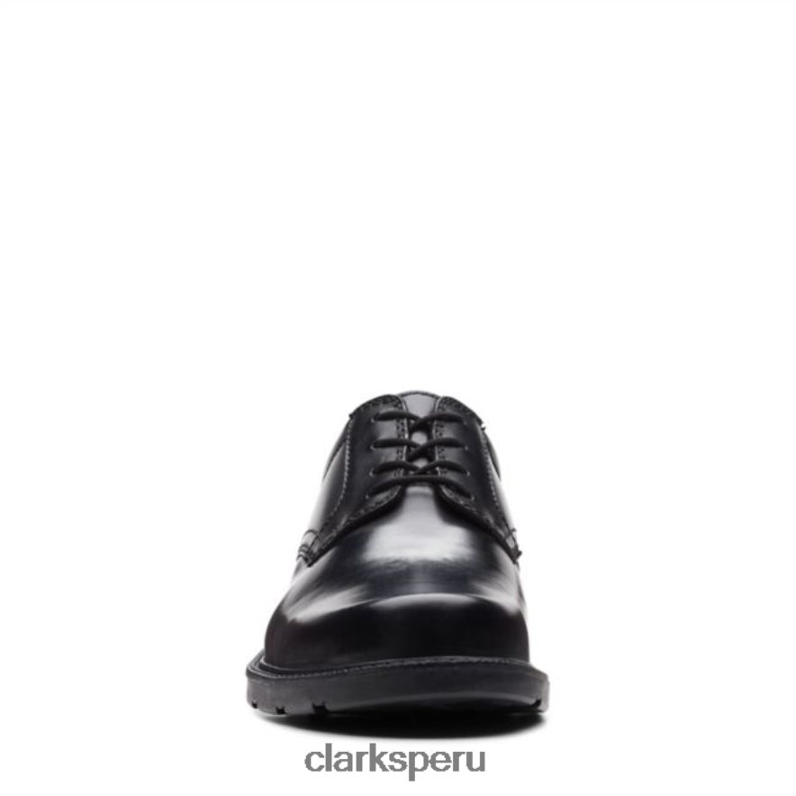 cuero negro clarks kerton encaje cuero negro hombres Clarks 40N4LX5472 cuero negro