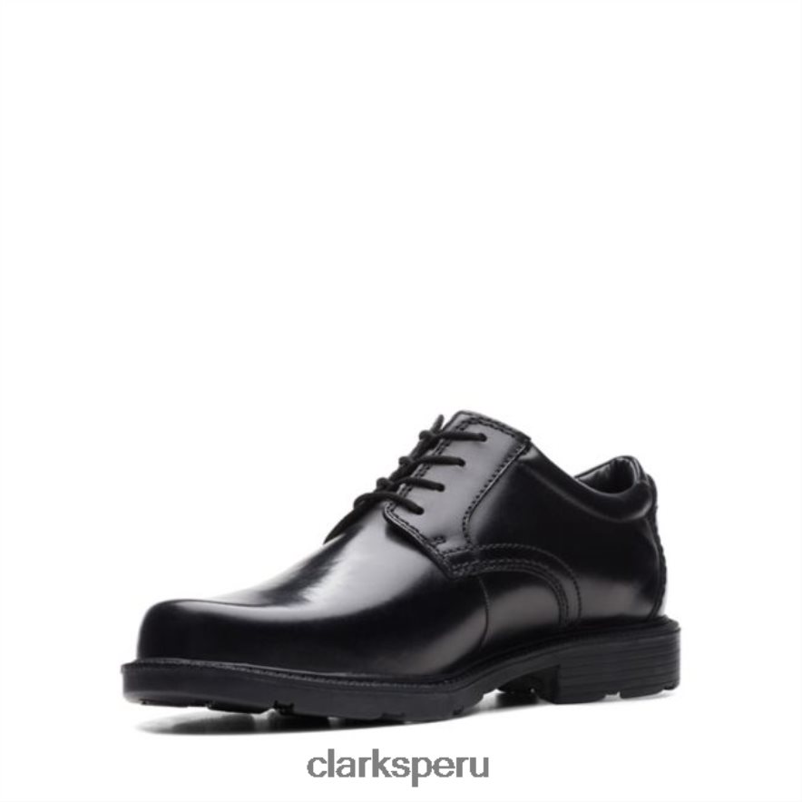 cuero negro clarks kerton encaje cuero negro hombres Clarks 40N4LX5472 cuero negro