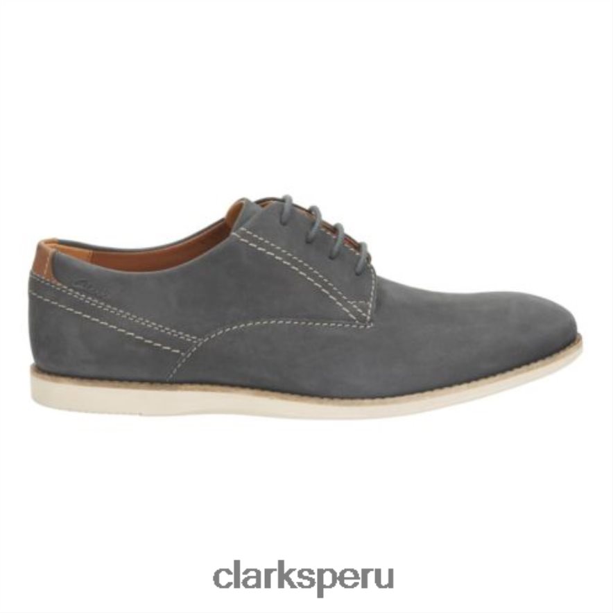 franson liso clarks nubuck azul hombres Clarks 40N4LX4447 nubuck azul